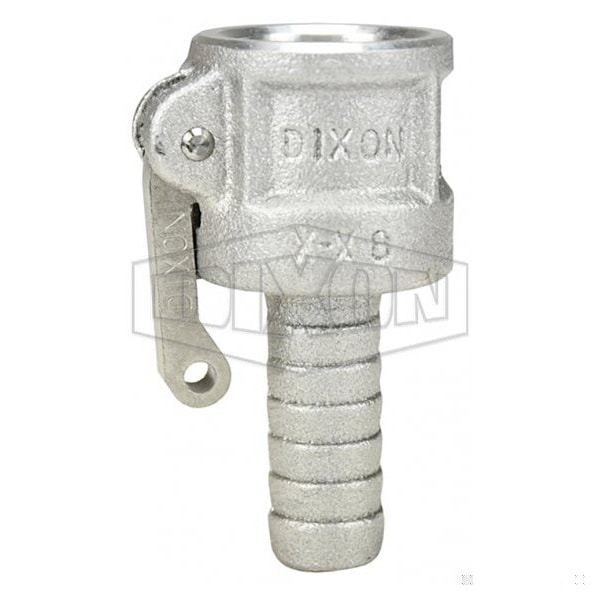 Type-C Cam and Groove Coupler, 1/2 in Nominal, Female Coupler x Hose Shank End Style, Aluminum, Dome